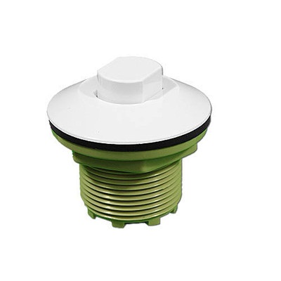 B225A 1.75 x 2.5 x 1.75 in. Contemporary Air Button, White