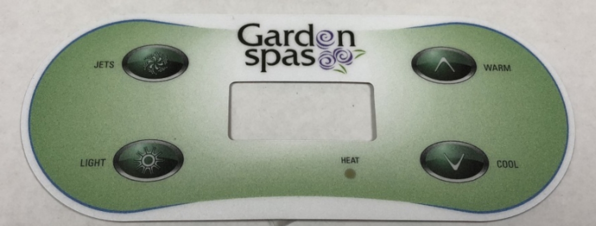 11-0153-08 4 Button Garden Spa Topside Overlay