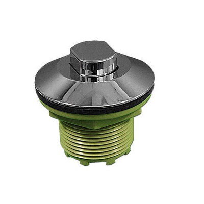 1.75 x 2.5 x 1.75 in. Contemporary Air Button, Chrome