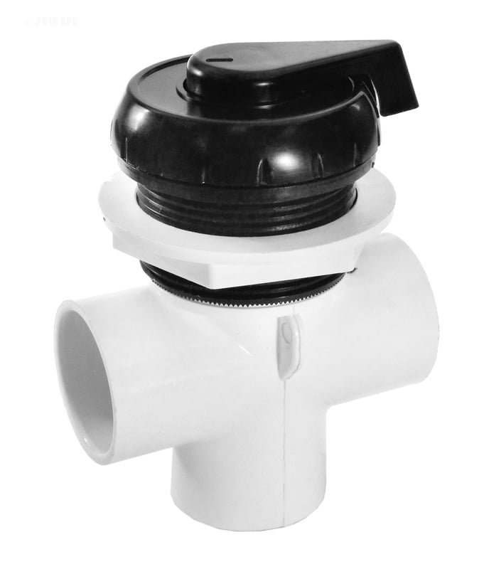 600-3061 2 in. Notched Top Access Diverter Valve, Black