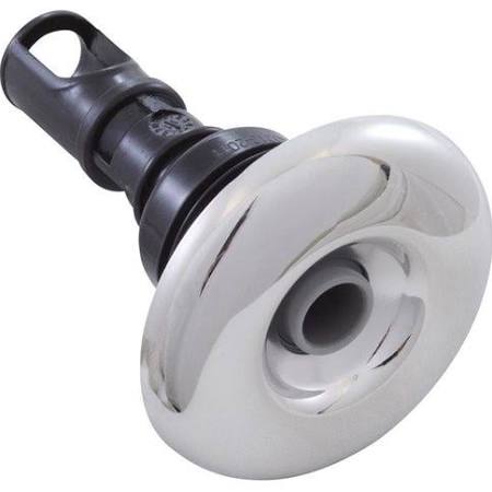 2 in. Face Quantum Screw In Smooth Jet Internal - Directional - Gray with Stainless Escutcheon
