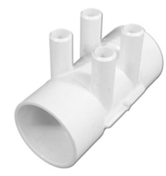 2 x 2 x 0.75 in. SB Ports PVC Manifold