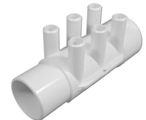 2 x 2 x 0.75 in. SB Ports PVC Manifold