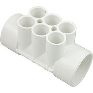 2 x 2 x 0.75 in. SB Ports PVC Manifold