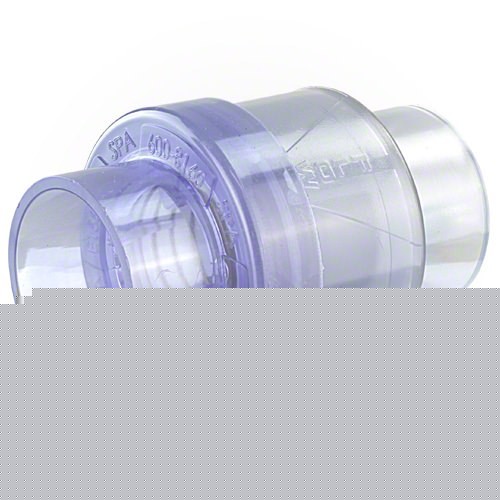 600-8160 Air Check Valve - Spring, 2 x 2 in. Spigot, Clear, 0.25 lbs