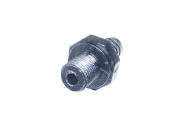 Ribbed Barb Adapter for PVC - Black - 0.37 RB x 0.25 in. NPSM - Durable Design