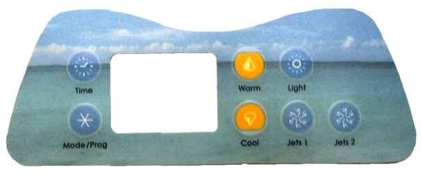 OP11-0035-77 Digital Deluxe 7 Button Spaside Overlay