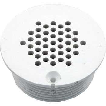 2.5 in. Face Grate Strip Skimmer, 1.5 MPT - White