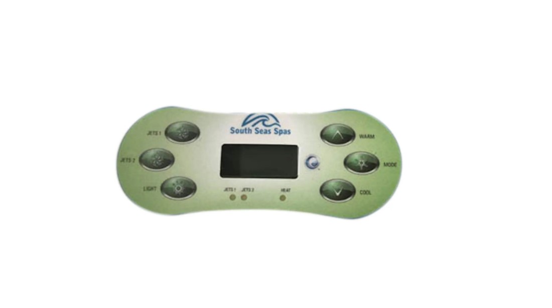 6-Button 2-Pump Spa Side Overlay