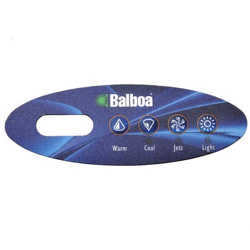 Mini Oval Up & Down 4-Button Spa Side Overlay for 53238