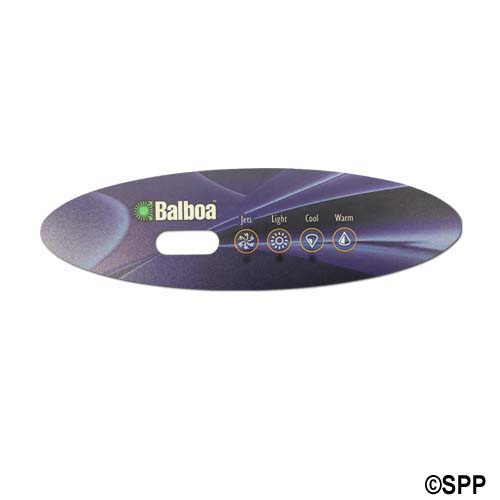 4-Button Spa Side Overlay - Jets, Light, Cool, Warm