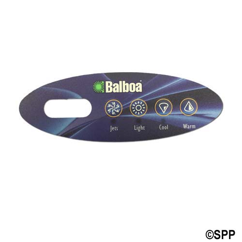 Mini Oval Up & Down 4-Button Spa Side Overlay for 53676