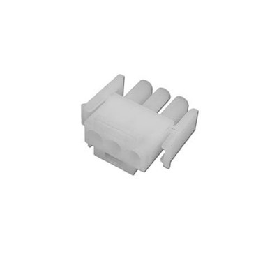 3 Pin Male Amp Plug - White