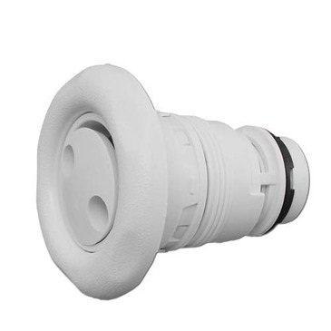3.5 in. Face Poly 5-Scallop Textured Jet Internal, Pulsator - White