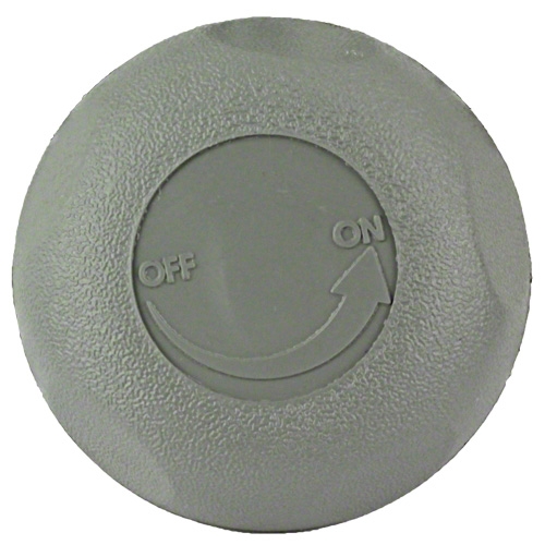 602-4357 1 in. Top Access 5-Scallop On & Off Valve Knob, Gray