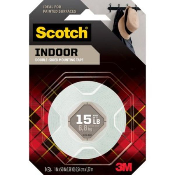 MMM114 1 x 50 in. Mounting Foam Tape, White