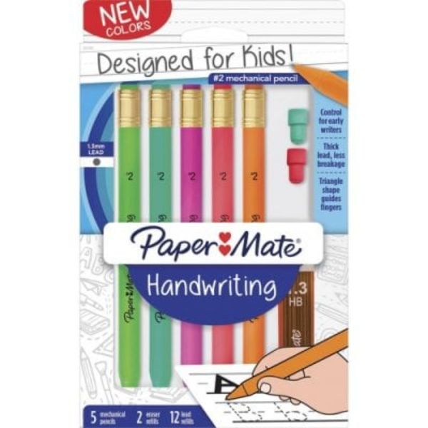 Picture of Paper Mate PAP2017483 Handwriting Mechanical Pencils - Pack of 5