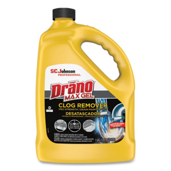 Picture of Drano SJN696642 128 oz Bottle Max Gel Clog Remover&#44; Bleach Scent