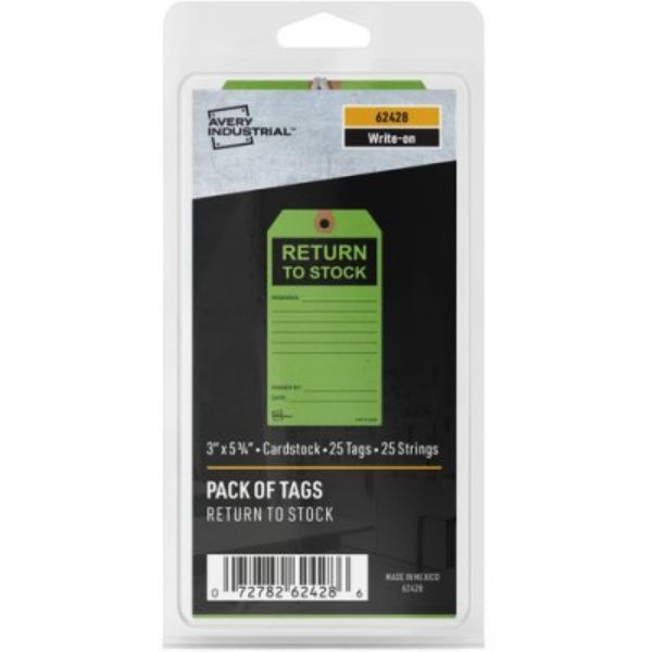 Picture of Avery AVE62428 Preprinted Inventory Tags&#44; Green