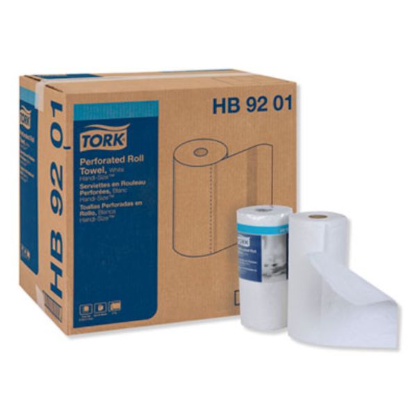 TRKHB9201 11 x 6.75 in. 2-Ply Handi-Size Perforated Roll Towel, White - 120 Per Roll