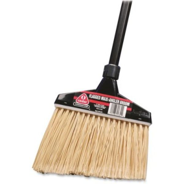 13 in. O-Cedar Maxi Angler Broom, Black
