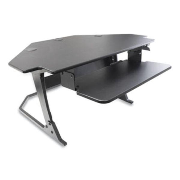 Picture of AbilityOne NSN6925299 42 in. x 36 in. x 20 in. Skilcraft Desktop Sit-Stand Workstation&#44; Black
