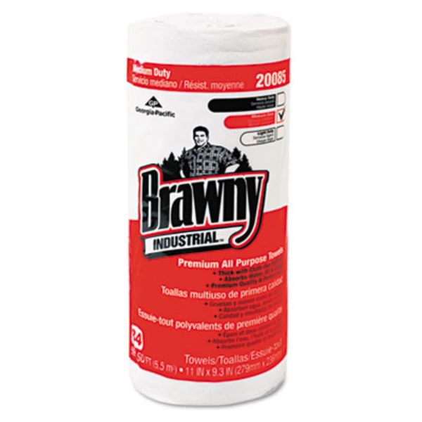 GPC20085 11 x 9.37 in. All Purpose Perforated Dry Wipes, White - 84 Per Roll