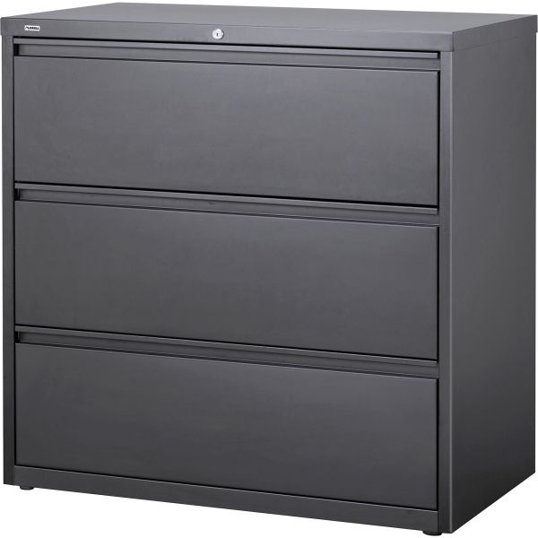 42 in. Hanging File 3 Drawer Lateral File Cabinet, Charcoal