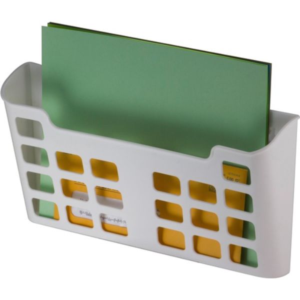 Picture of OIC OIC92543 6.7 x 13.6 x 2.5 in. Magnetic File Pocket&#44; White - Plastic