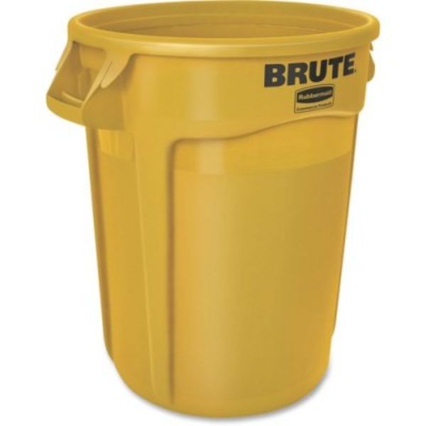 RCP263200YEL Commercial Brute Round Container, Yellow