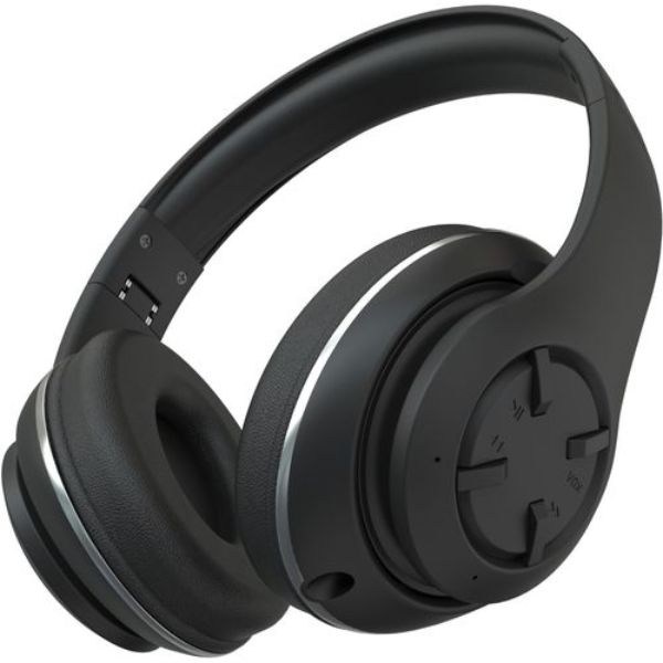 Picture of Compucessory CCS15166 Foldable Wireless Headset with Microphone&#44; Black