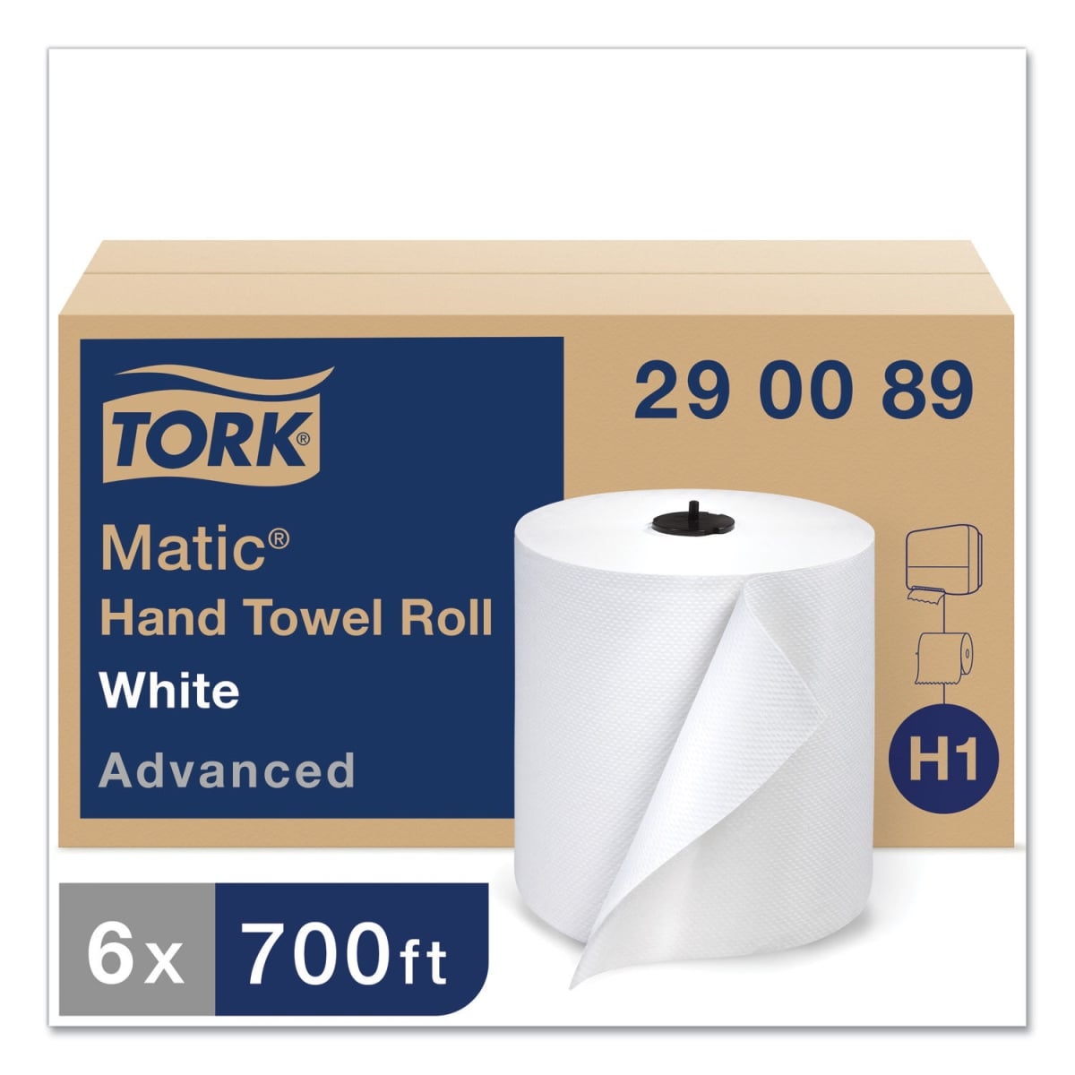 TRK290089 Advanced Matic Hand Towel, White - 700 Roll - Pack of 6