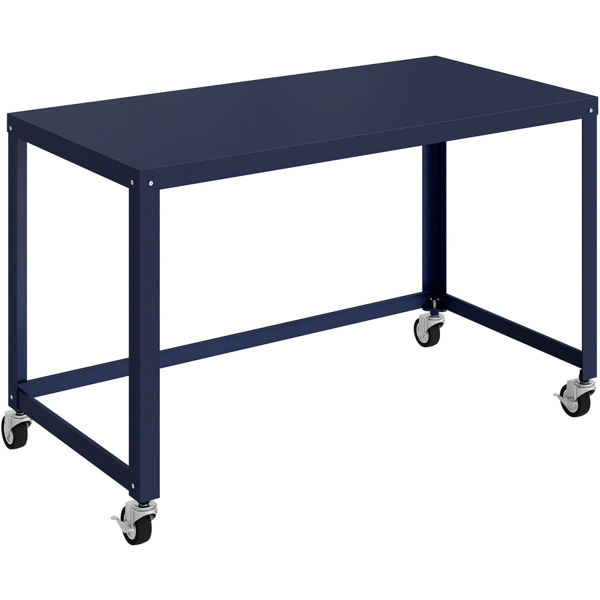 Picture of Lorell LLR18335 RTA Metal Mobile Desk, Navy