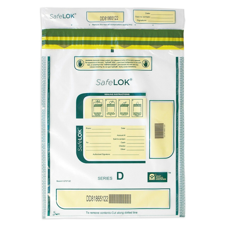 Picture of Controltek CNK585093 12 x 16 in. TMP-EVD Deposit Bag, Clear - Pack of 100