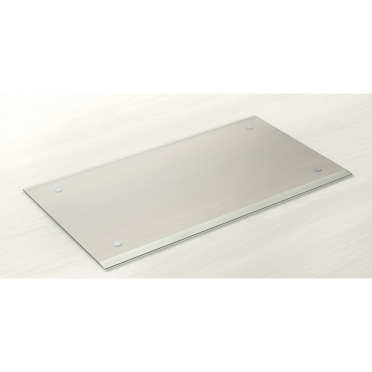 LLR39659 36 x 20 in. Rectangle Beveled Edge Desk Pad, Clear