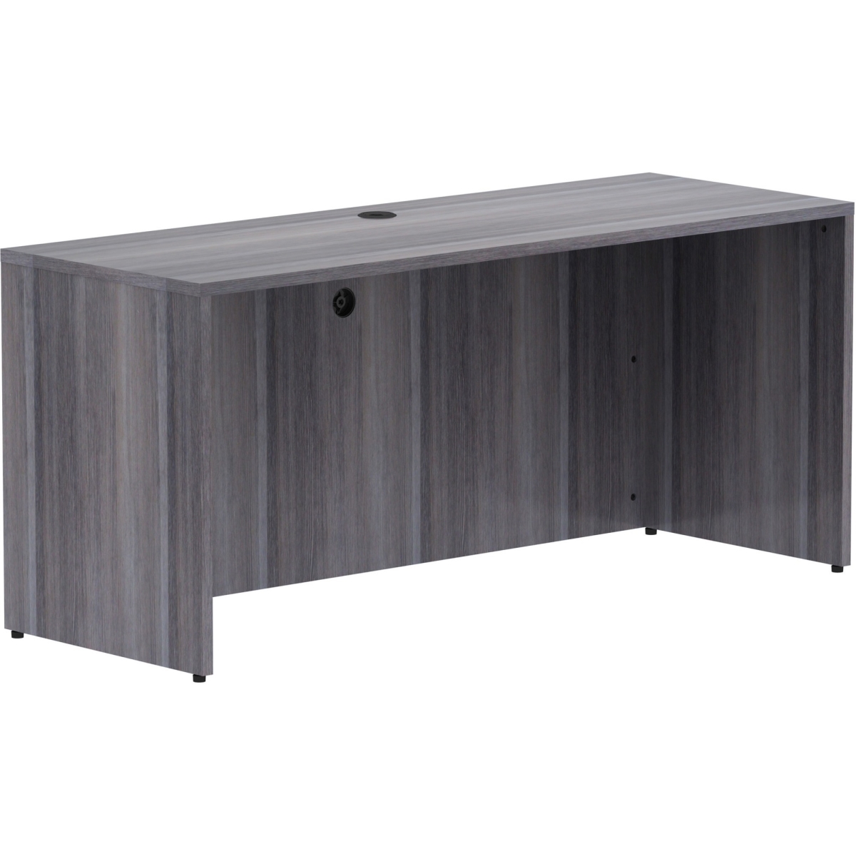 Weathered Charcoal Laminate Desking - 66 x 24 x 29.5 in. Credenza Shell