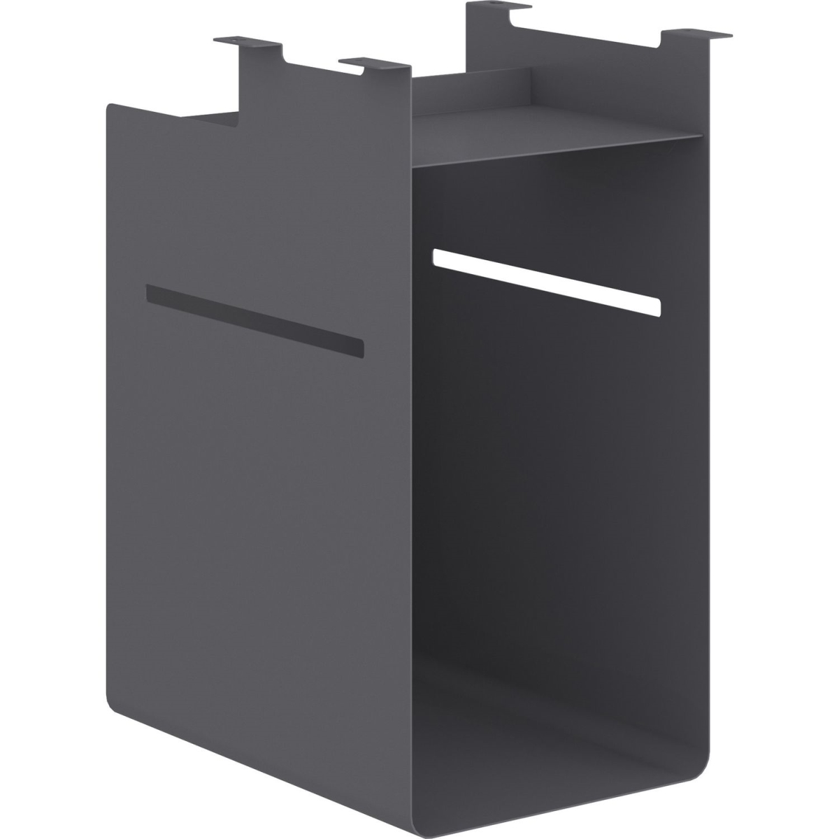 UFO15NP02 Storage Undermount Cubby, Charcoal & Gray