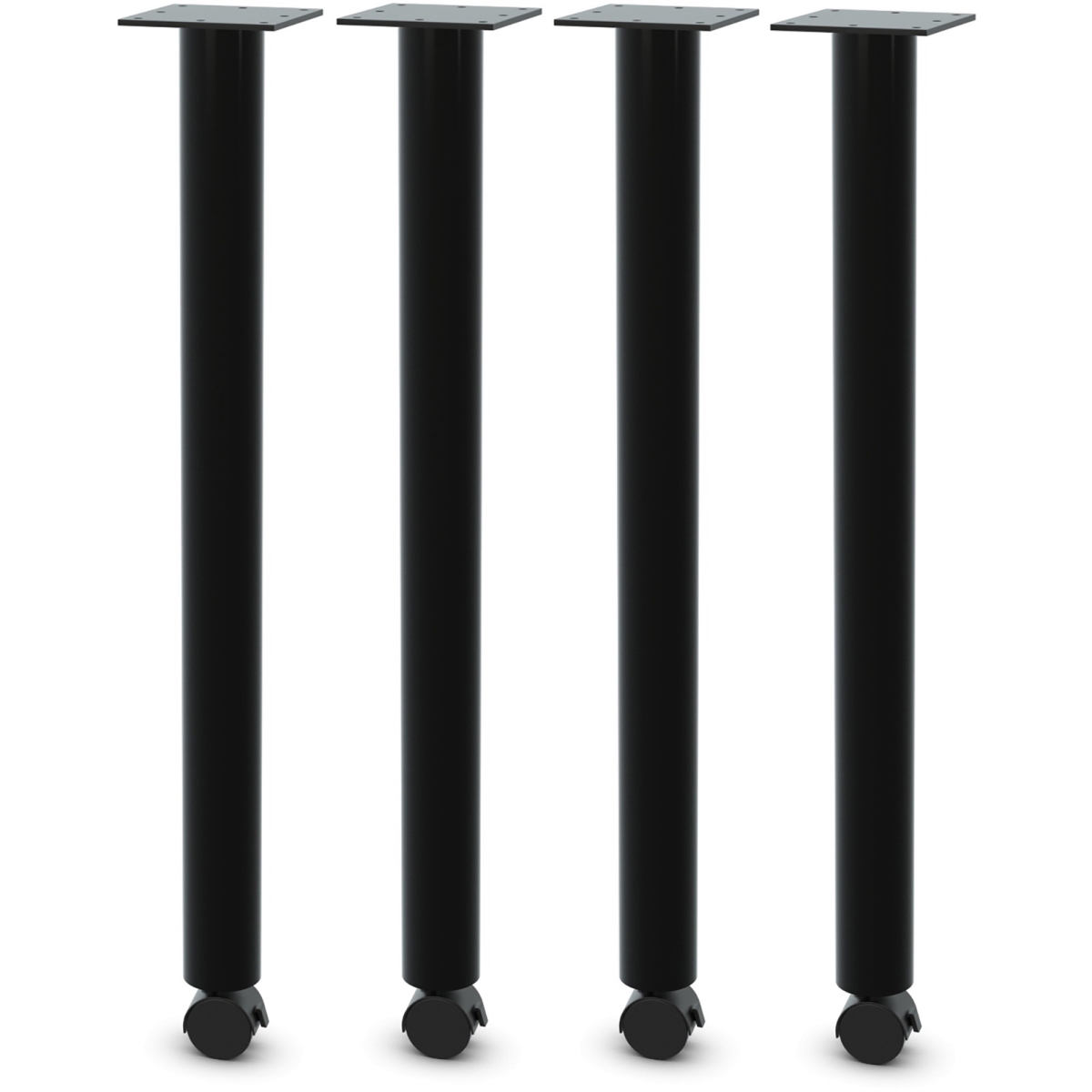 Picture of Lorell LLR60607 Relevance Tabletop Post Legs&#44; Black - Set of 4