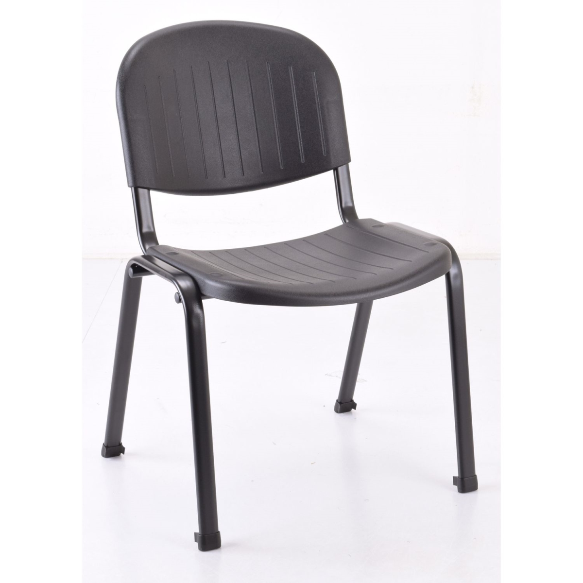 Low Back Stack Chair, Black - Pack of 4
