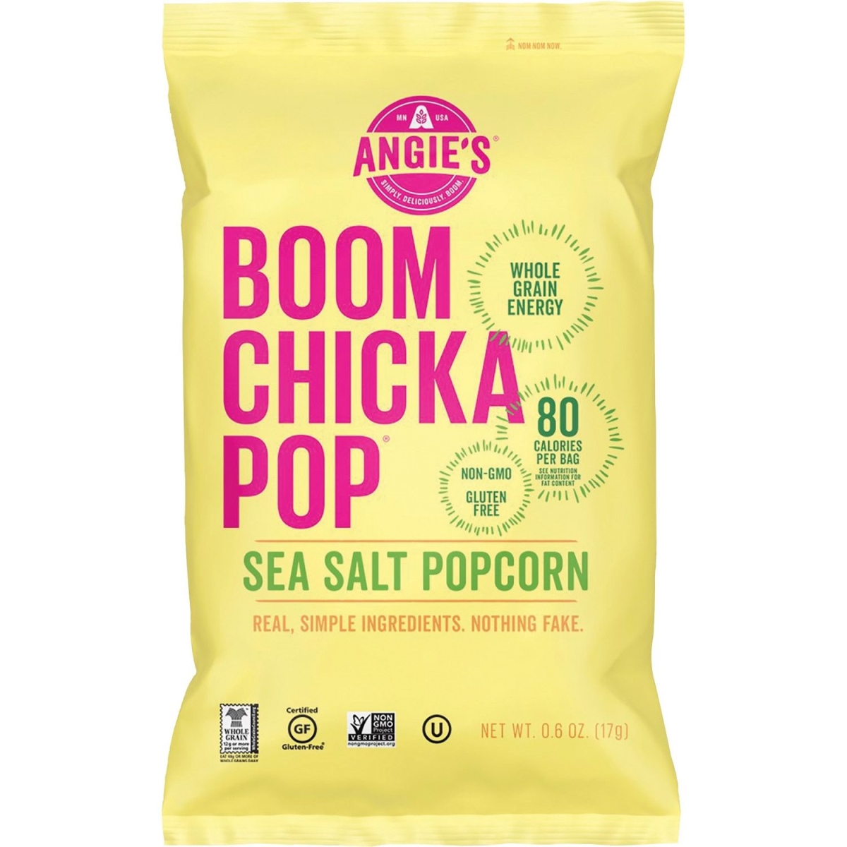 Picture of Angies Artisan Treats CNGSN01027 Boom Chicka Seasalt Popcorn - Pack of 24