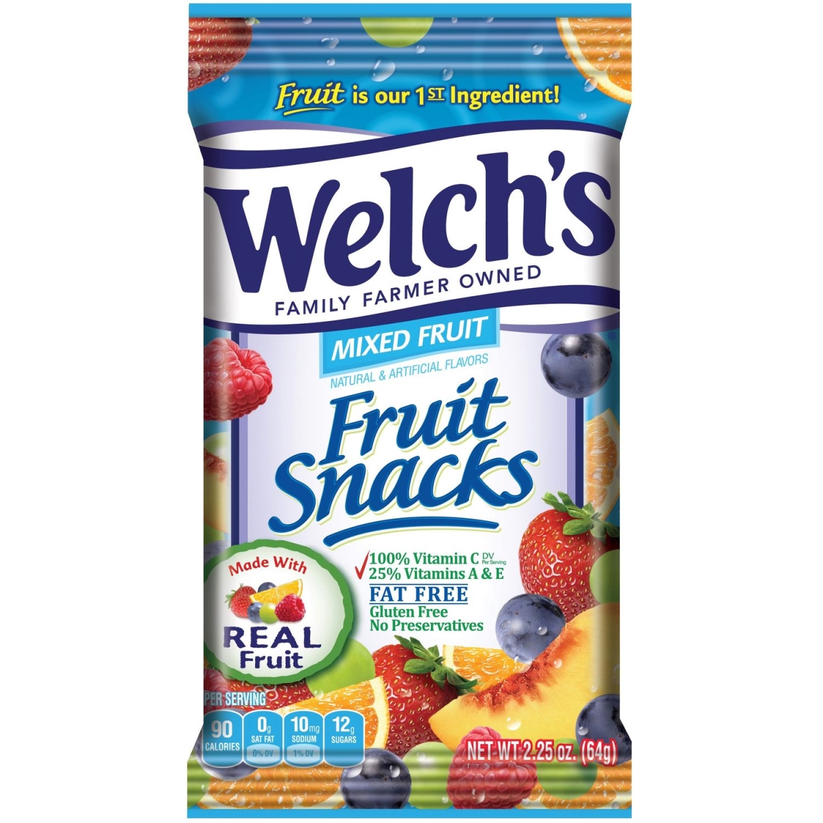 2.25 oz Mixed Fruit Snacks - Gluten-Free - Pack of 48