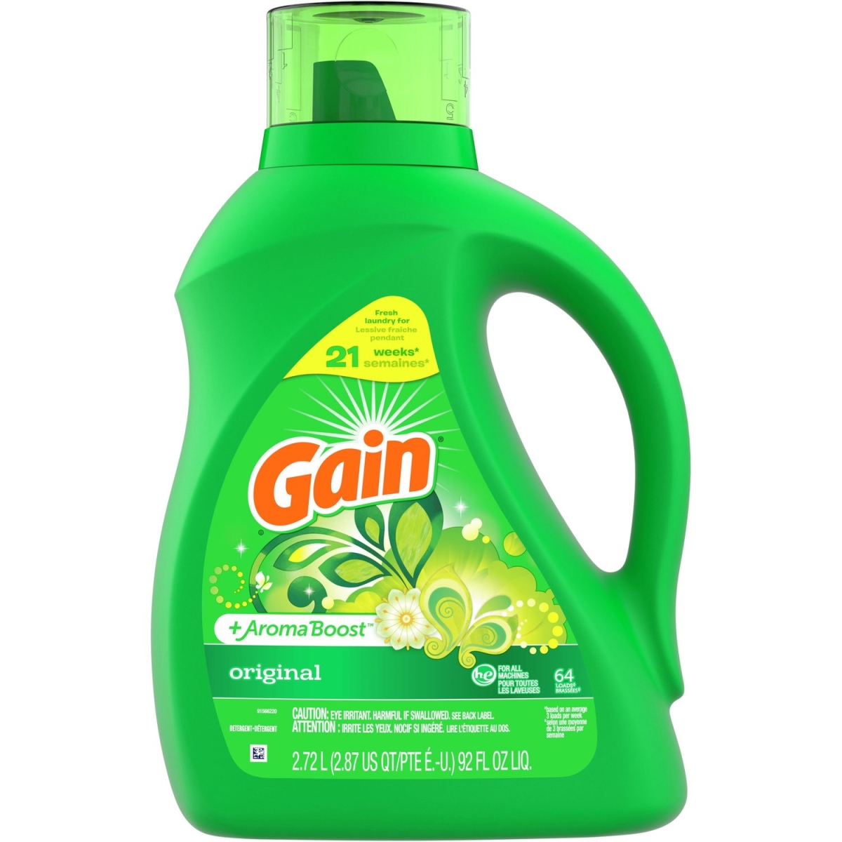 Picture of Procter & Gamble PGC55867 92 oz Liquid Gain Detergent with Aroma Boost