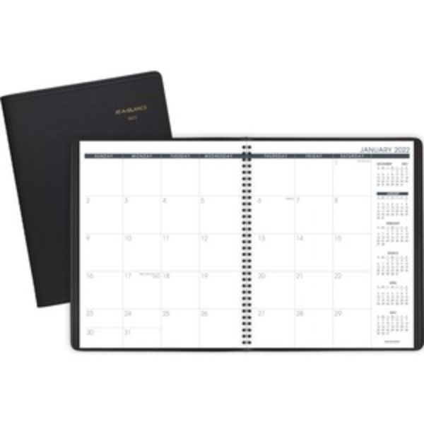 Picture of ACCO AAG702600522 Large Monthly Planner&#44; Black