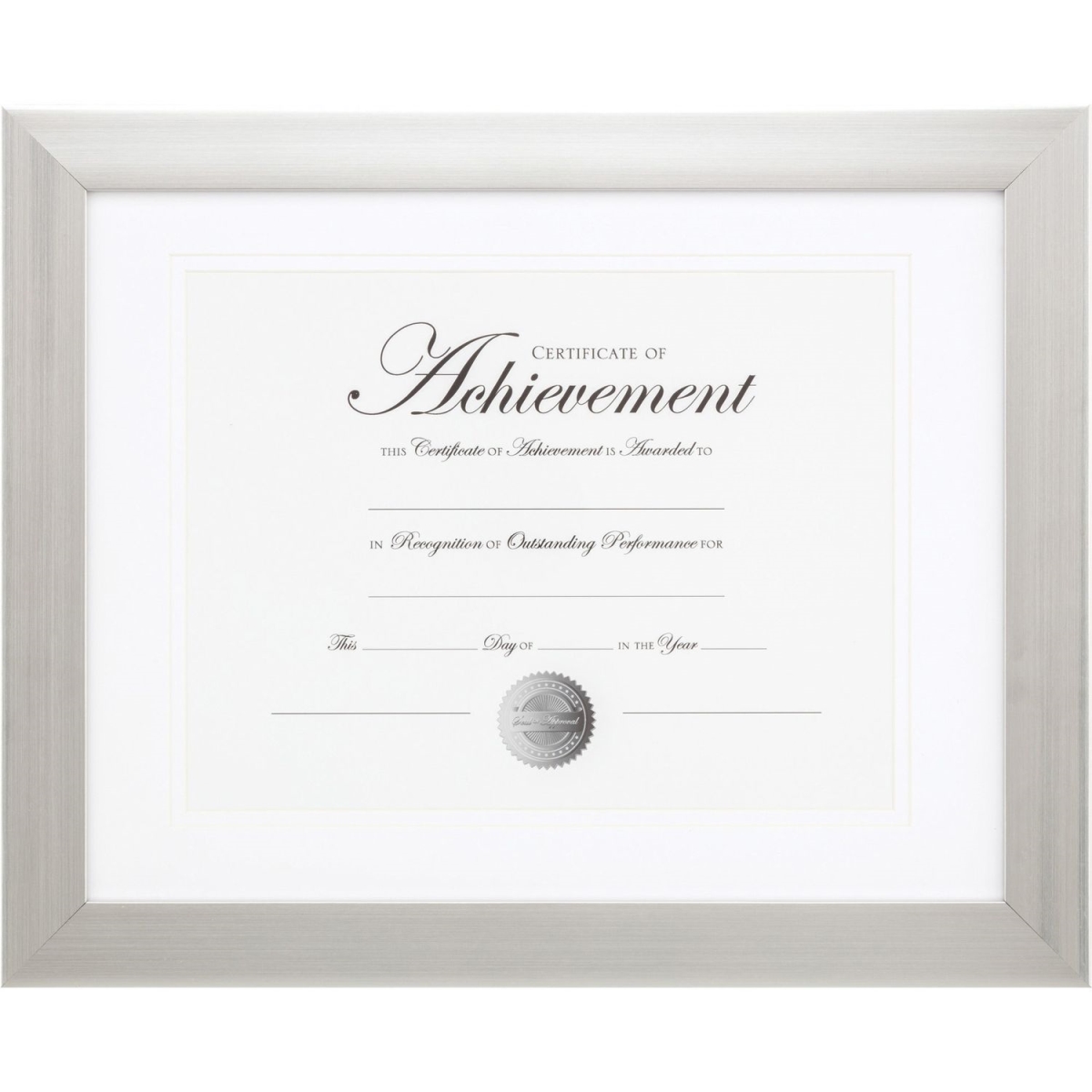 Picture of Burnes Home Accents DAXNDSB1114ST 11 x 14 in. Brushed Document Frame&#44; Silver