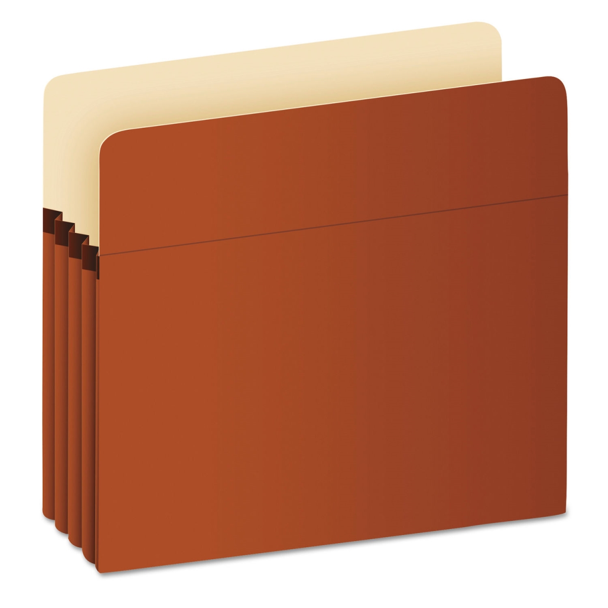 3.5 in. Bulk Pocket File, Red - Pack of 50