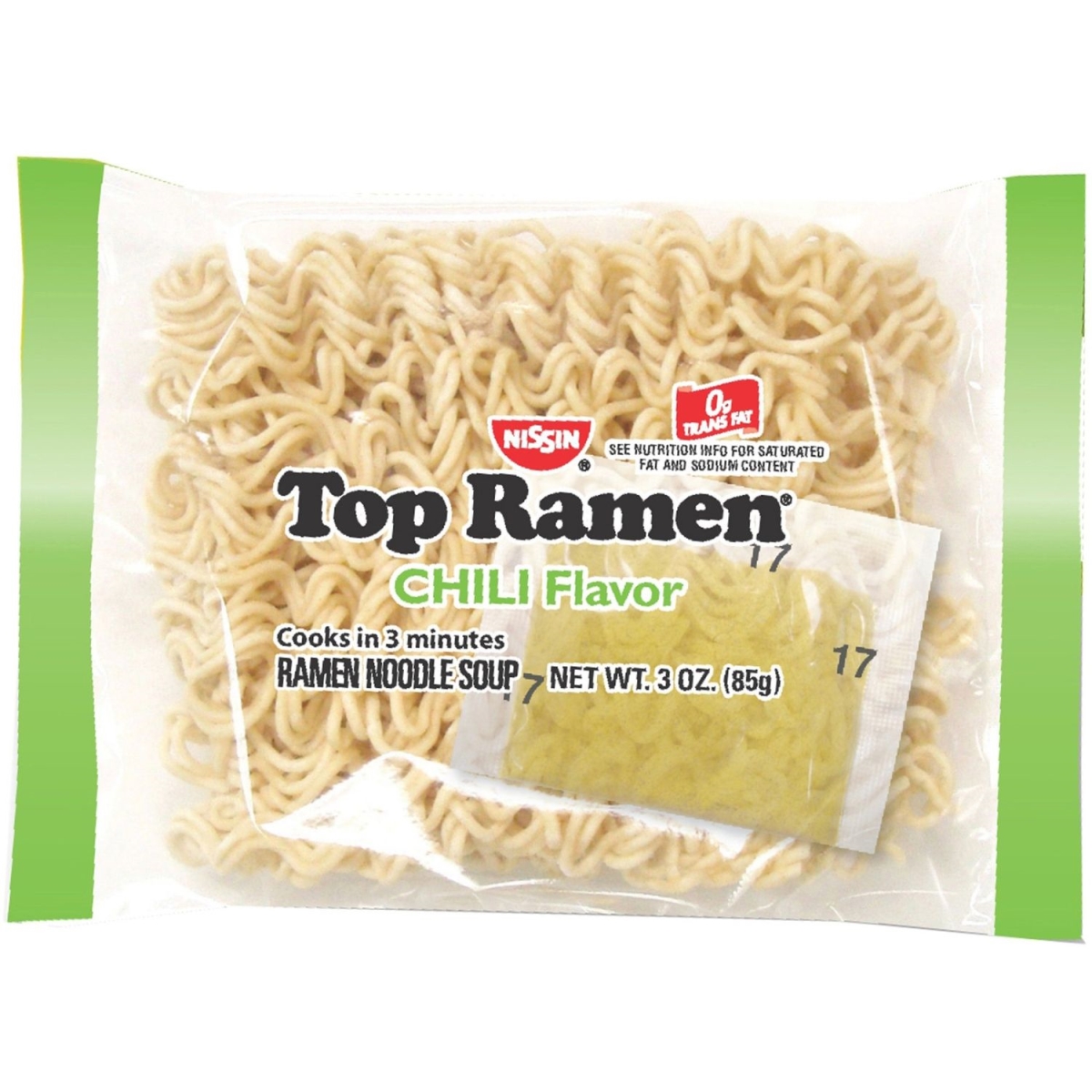 Picture of Nissin Foods NSF11617 3 oz Top Ramen Chili Flavor Noodles - Pack of 24