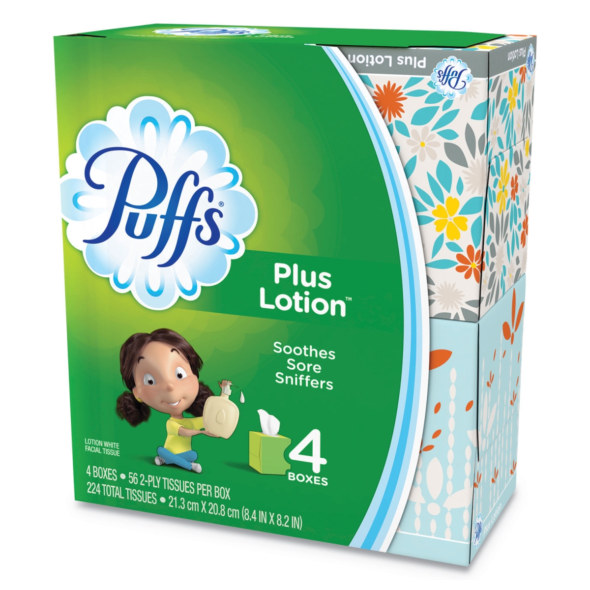 Picture of Puffs PGC34899CT 4Cubes Plus Lotion Facial Tissue - Pack of 6