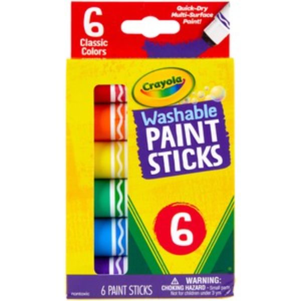 Washable Paint Sticks - Pack of 6