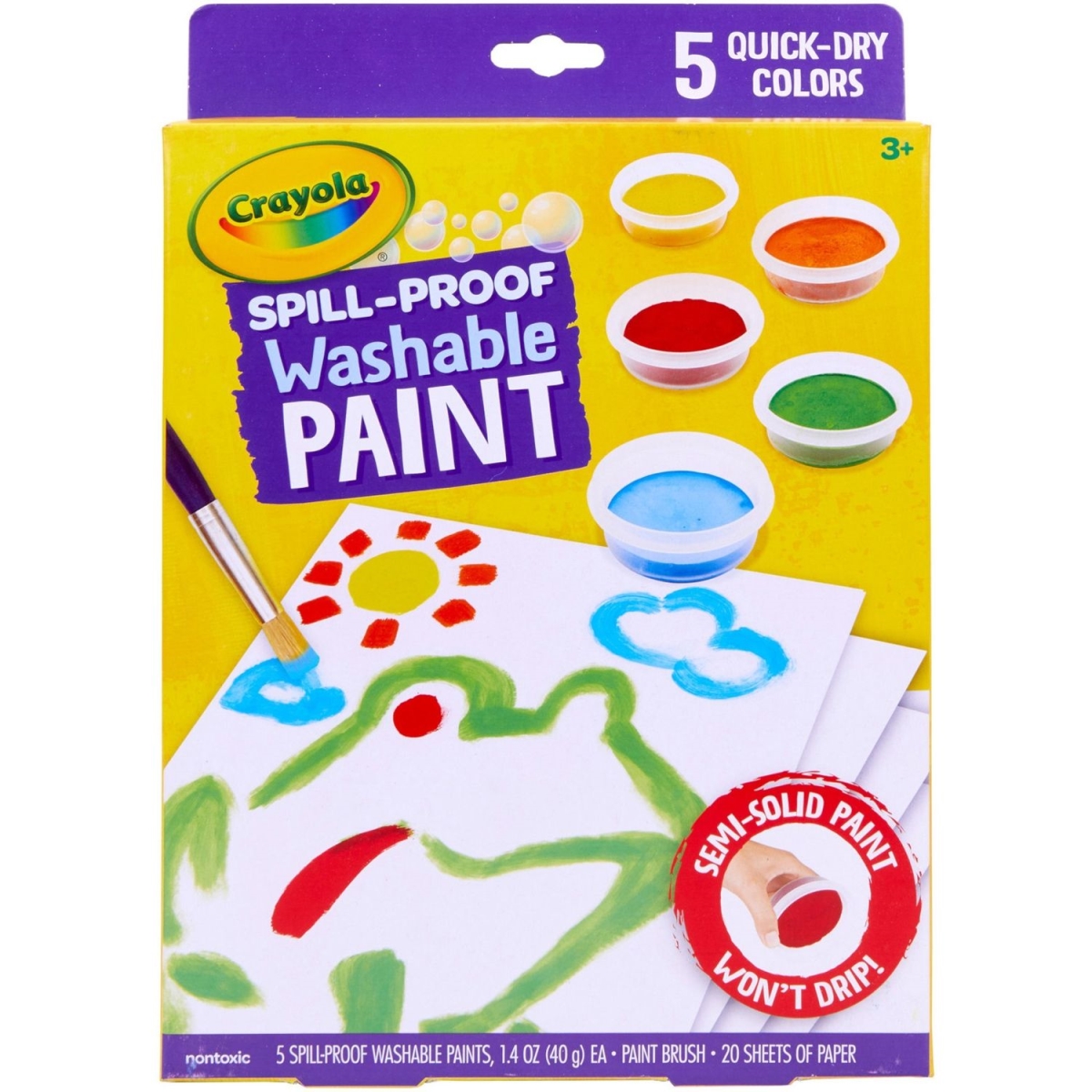 Picture of Crayola CYO541092 Spill Proof Washable Paint Set