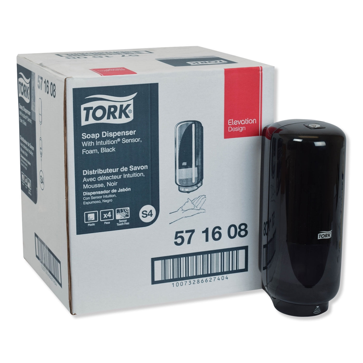 TRK571608 Automatic Soap Dispenser, Black - Pack of 4